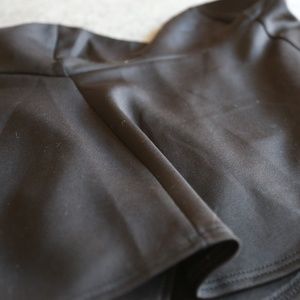 Black Strapless Top